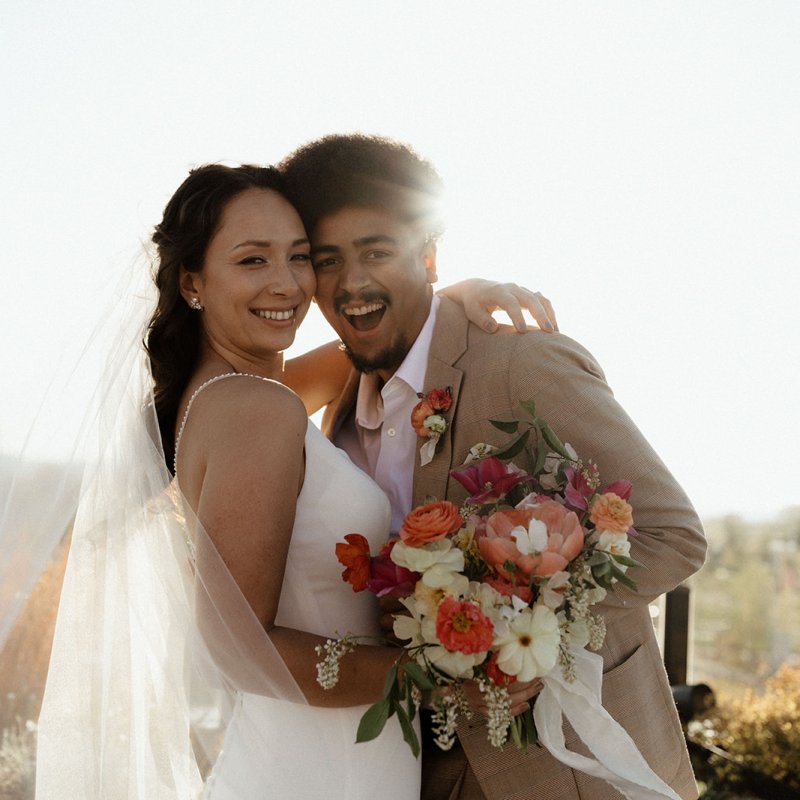 Modern Springtime Elopement